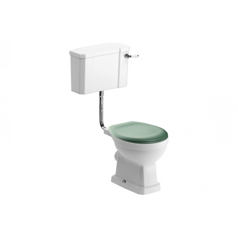 Low Level WC & Sage Green Soft Close Seat
