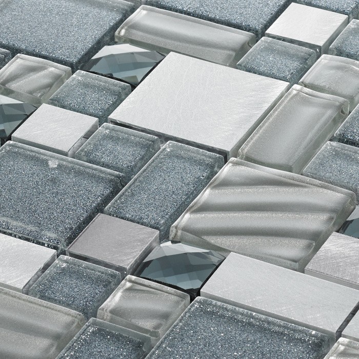 Brushed Metal Diamond Blue/grey