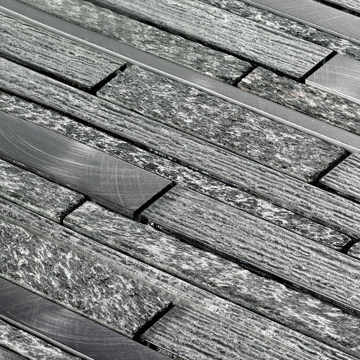 Turin Glass Stone Metal Offset