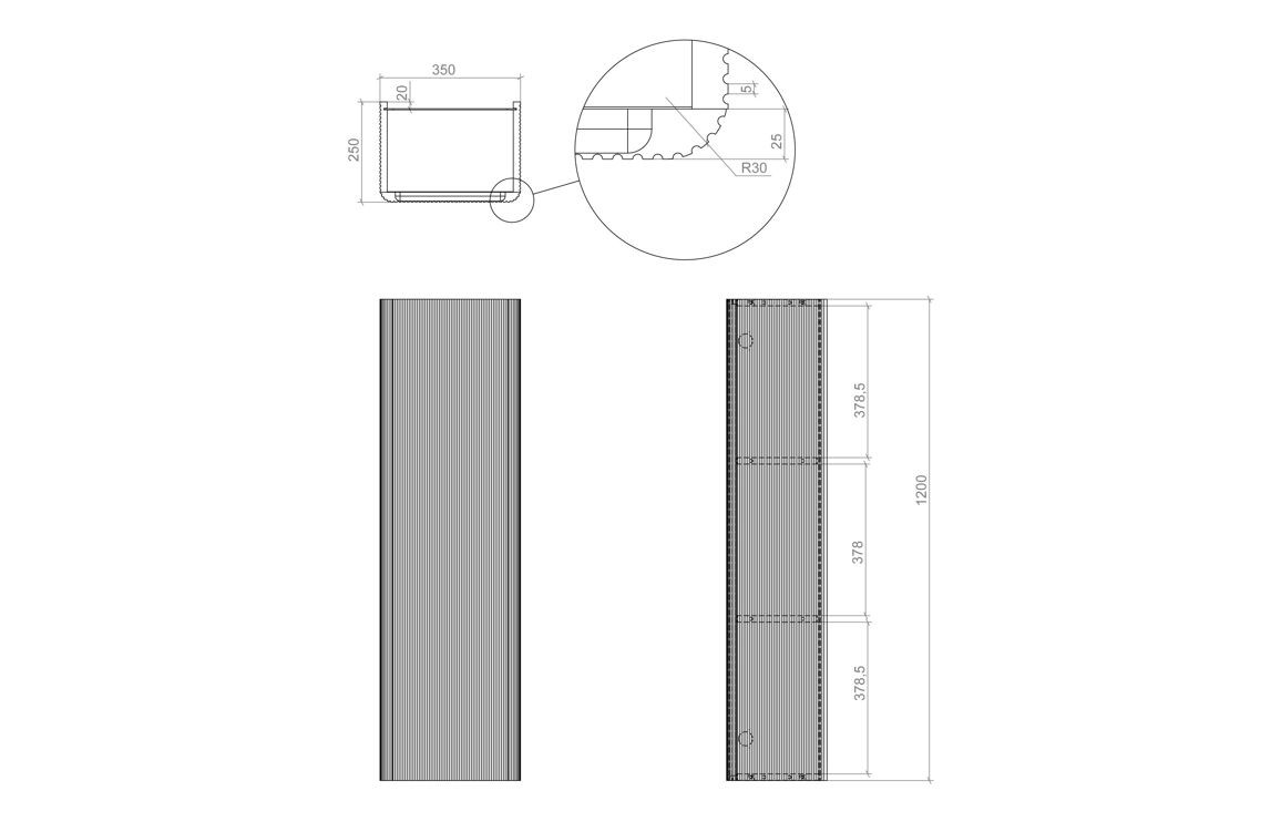 Pluto 350mm Wall Hung 1 Door Tall Unit - Matt White