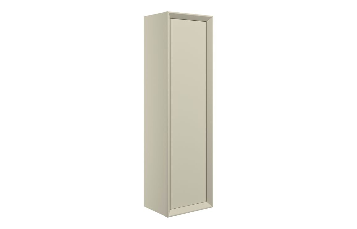 Peach 345mm Wall Hung 1 Door Tall Unit