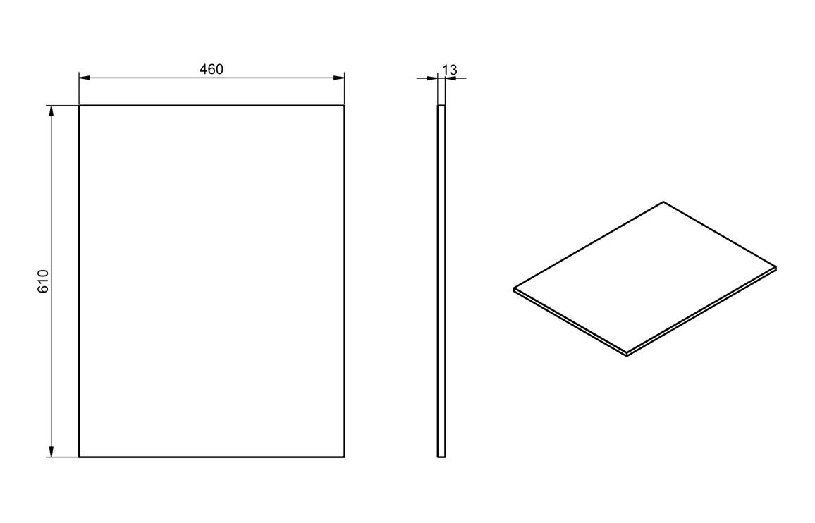 Peach 600mm Wall Hung 2 Drawer Basin Unit & Top
