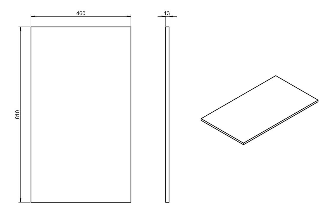 Peach 800mm Wall Hung 2 Drawer Basin Unit & Top