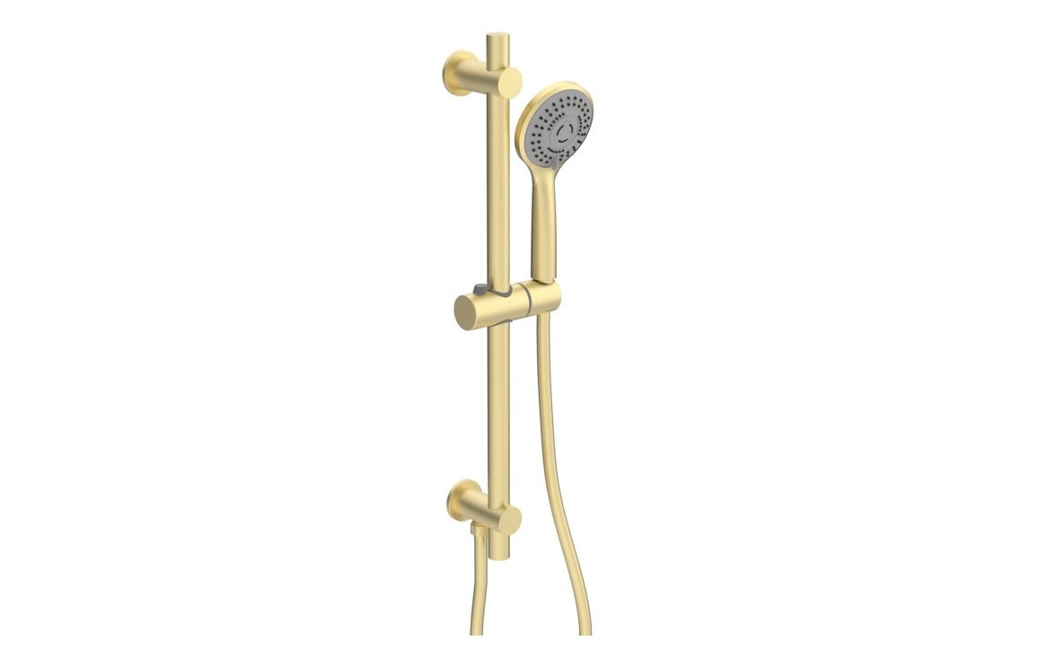 Barley Round Shower Valve & Kit Pack 2 - Brushed Brass