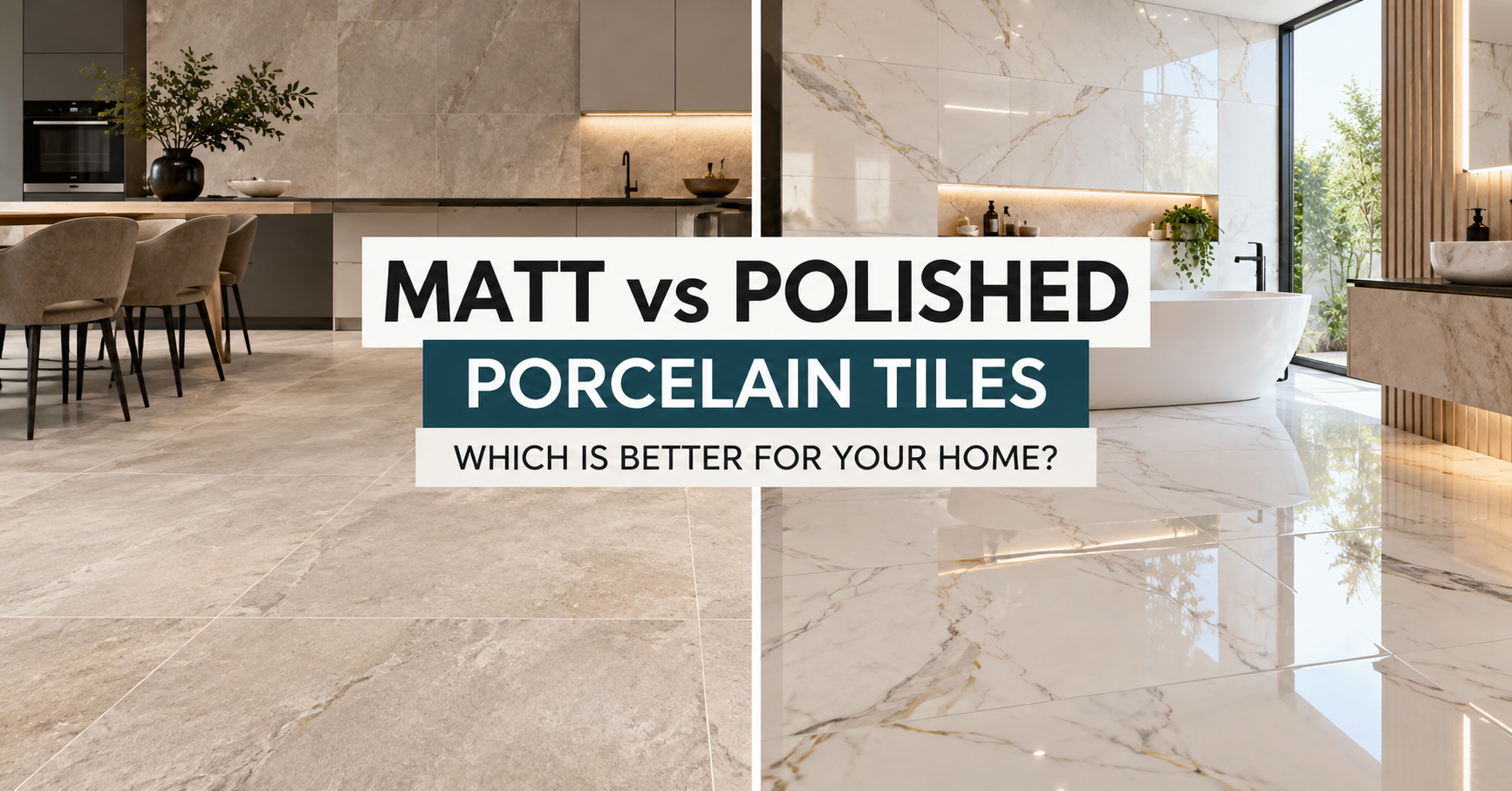 Matt vs Polished Porcelain Tiles: Which Is Better for Your Home?
