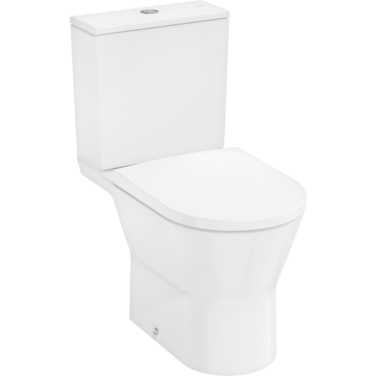 Hansgrohe Elupura Original S Complete Close Coupled Wc Set 640mm With Aquachannel Flush, Cistern & Soft Close Seat